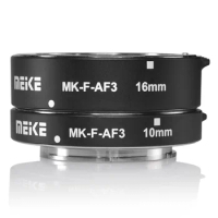 Meike MK-F-AF3 Metal Auto Focus Macro Extension Tube 10mm 16mm for FUJIFILM XPro2/XT1/XA2/XE2/XE2s/X70/XE1/X30/X70/XM1/XA1/XPro1