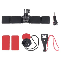 2X TUYU Motorcycle Helmet Chin Mount Holder Kit For Gopro Hero 9 8 7 6 Action Camera Accessories