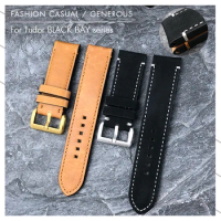 Vintage Genuine Leather Watchband 22mm 23mm Fit for Tudor Black Bay Bronze 41mm GMT Pelagos Cowhide Watch Strap Accessories