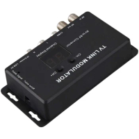TM70 Infrared Return Adjustable Electronic Mini Home TV Link Modulator Audio Video UHF AV To RF Converter Plastic Professional