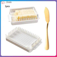 Portable Solid Butter Cutting Storage Box Kitchen Accessories Butter Knife Cheese Cutter Stainless Steel Cheese Dessert Knife