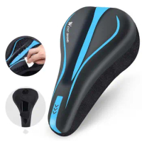 MTB Bike Cushion Silicone PU Leather Bicycle Parts Bike Cushion Cover Bicycle Saddle Cover Bike Seat Cover Cycling Seat Cover