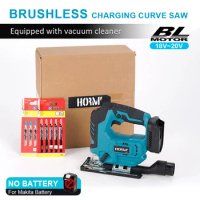 Brushless Electric Jig Saw Cordless Portable Multi-Function Woodworking Power Tool Adjustable Woodworking for Makita 18V Battery