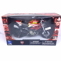 Newray Diecast Motor Ducati Monster 796 No 46 1:12 Mainan Pajangan Bahan Besi Panjang 17 cm
