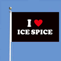 I love Ice Rapper Spice flag 3x5 Ft Outdoor Indoor,Icespice flag for Bedroom Living room dorm wall w