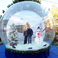 Free Shipping To Door!2m/3m/4m Outdoor Christmas Snow Globe Inflatable Decorations,Inflatable Human Size Snow Globe Ball