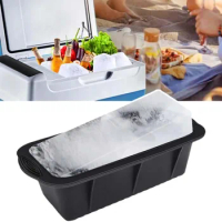 1PC Foldable Extra Large Ice Block Mold Reusable Silicone Ice Box Ice Bath Large Ice Grid Mould With Lid
