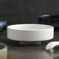日式缽體碗創意陶瓷碗簡約深碗小湯碗沙拉碗家用錐形高腳碗沙拉盤