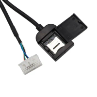 Car Navigation SIM 20P Slot Cable Sim Card Slot Adapter For Radio Multimedia Gps 4G 20pin Cable Connector Car Cables, Adapters