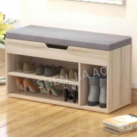 Multifunctional Cloth Stool Shoe Bench Fashion Storage Stool Chair Small Cabinet Simple Style Storage Box Stool 1PC