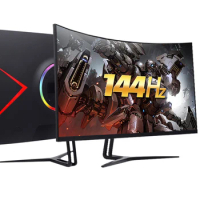 32" 2K 144Hz LCD PC Curved Display for Desktop Computer Gaming