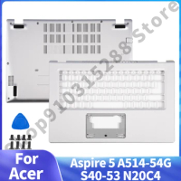 New Cases For Acer Aspire 5 A514-54G S40-53 N20C4 Bottom Case Palmrest Upper Laptop Cover Replace Notebook Parts