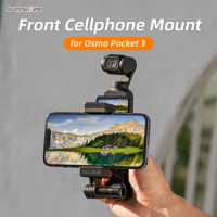 Sunnylife For DJI Osmo Pocket 3 Front Phone Holder Mount Handheld Tripod Expansion Brackets Camera Accessories