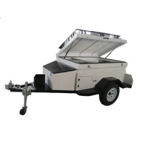 Off Road travel trailer 100% Aluminium Alloy Mini Camper Assembly Type Caravan Easy Installation car trailers