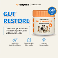 FurryWell Gut Restore Powder for Dogs | Restore immunity, gut balance, skin & digestive health(150