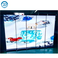 LED Poster Screen Wifi Control Screen Display P1.86 Movable Full Color Indoor Advertising Machine Factory Direct Sales Screen ​
