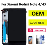 OEM LCD Display for Xiaomi Redmi Note 4 Global with Frame Touch Screen LCD Digitizer Redmi Note 4X Replacement LCD Screen