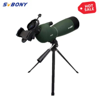 SVBONY SV28 50/60/70 Spotting Scope Zoom Telescope Powerful Monocular Waterproof BAK4 prism FMC for Shooting camping equipment