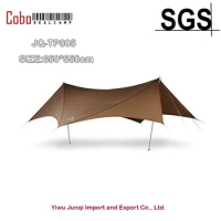 COBO Super Outdoor Waterproof Family Camping Recta TarpTent Shelter black coating For 10persons