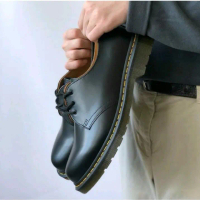 Sepatu kulit dokmart sepatu dokmart pendek bahan kulit asli MADE by BOSTON FOOTWEAR