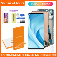 100% Tested For Xiaomi Mi 11 Lite M2101K9AG LCD Display Touch Screen Digitizer Assembly For Xiaomi Mi11Lite 5G M2101K9G M2101K9C