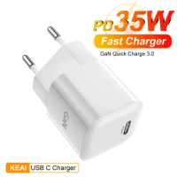 GaN Fast Charging 35W USB Type C Charger PD 3.0 Quick Charge Wall For Phone Adapter For iPhone 15 Xiaomi Huawei Samsung Oneplus