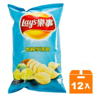 Lay s 樂事 青檸想清新口味洋芋片59.5g(12入)/箱【康鄰超市】