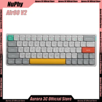 New Nuphy Air60 V2 Mechanical Keyboards Low Profile Wireless Bluetooth Keyboard Mute 3 Mode Gaming Office Keyboards For Macbook