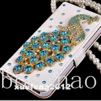 For Sony Xperia XA1 XA2 L2 L3 L4 1 10 II III Luxury Bling Diamond Crystal Peacock Leather Flip Wallet Phone Cover Case