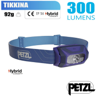 Petzl  TIKKINA 超輕量標準頭燈(300流明.IPX4防水).LED頭燈.電子燈_藍