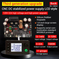 125V 22A 1500W Buck Converter CC CV Step-Down Modbus Bluetooth LCD APP USB Adjustable Regulated Stabilized Voltage Power Supply