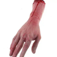 Fashion Hot Severed Scary Cut Off Bloody Fake Latex Lifesize Arm Hand Halloween Prop