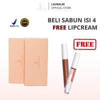 Salmon DNA Soap 2in1 3 box FREE LIPCREAM & Pouch 1pcs Lauralee BPOM