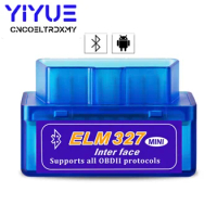 Super MINI ELM327 V2.1 Bluetooth OBD2 Car Diagnostic Tool Connector OBD-II coded reader interface For Android Symbian English