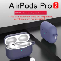 Silicone Cover For Apple Airpods Pro 2nd generation Sticker Skin Bluetooth Earphone Case for AirPod Pro 2 Protective Accessories