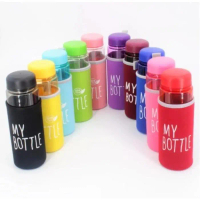My Bottle + Pouch Warna Botol Tempat Minum Unik Lucu - Hitam
