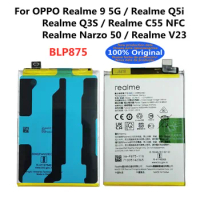 Original BLP875 New Battery For OPPO Realme 9 5G / Realme Q5i / Realme Q3S / Realme C55 NFC / Realme Narzo 50 / Realme V23