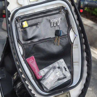 Motorbike With Keychain Hook Scooter Motorcycle Under Seats Storage Pouchs Motor Parts Dual Pockets Storage Bag Hanging Bag