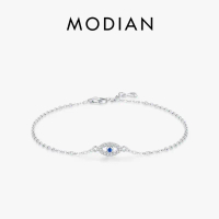 Modian สร้อยข้อมือเงินแท้ 925 ปรับขนาดได้ เครื่องประดับ สําหรับผู้หญิง สุดปัง
