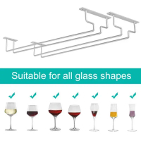 Gantungan Gelas Mini Bar 1Baris Rak Gelas Gantung Gantungan Gelas Untuk Bar Dan Dapur Wine Terlaris