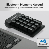 MALAKU MALL Keyboard Numeric Numpad Wireless Bluetooth Soft Switch Keypad - E094BT
