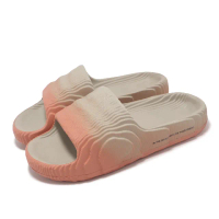 【adidas 愛迪達】拖鞋 Adilette 22 男鞋 女鞋 棕 橘 漸層 地形圖 一體式 涼拖鞋 愛迪達(IF3673)
