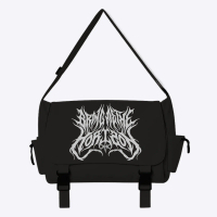 Jinan Tas Slempang BMTH Font Metal Tas Kanvas Selempang Sekolah Kuliah Unisex Stylish