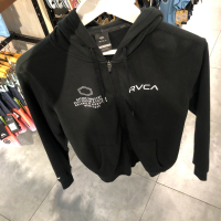 JAKET PRIA RVCA ORIGINAL SWIFT HOODIE BIG PIN HEX BLAK