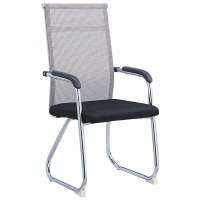 弓形椅會議椅簡約辦公室久坐辦公椅職員椅透氣網布電腦椅