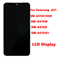 Super AMOLED For Samsung A51 LCD A515 A515F A515F/DS A515FD LCD Display Touch Screen with Frame Digitizer Assembly