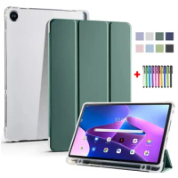 For Lenovo M10 Plus 3 Generation Xiaoxin Pad 2022 Case With Pen Holder Tablet Clear TPU Back For Lenovo Tab M10 Plus 10.6 Case