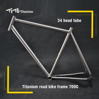 Free shipping !!! TiTo titanium road bike frame 700C titanium road bicycle internal shifter housing
