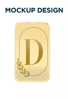 CEBUANA LHUILLIER JEWELRY Cebuana Lhuillier 18K Gold Bar - Customized Letters/Initials (D)