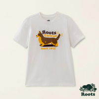 【Roots】Roots大童-Taiwan Day系列 Q版動物短袖T恤(白色)